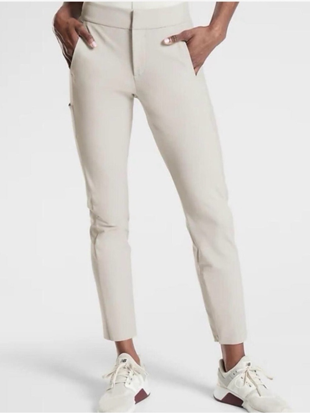 Athleta Stellar Trouser Pants Beige Size 2 Beige